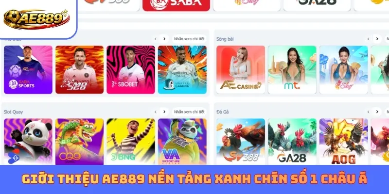 Giới thiệu AE889 nền tảng xanh chín số 1 châu Á