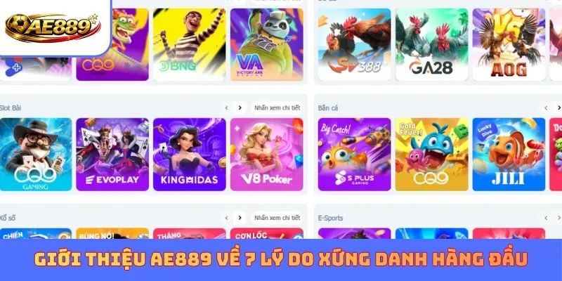 Giới thiệu AE889 về 7 lý do xứng danh hàng đầu