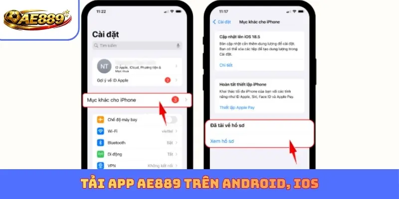 Tải app AE889 trên Android, iOS