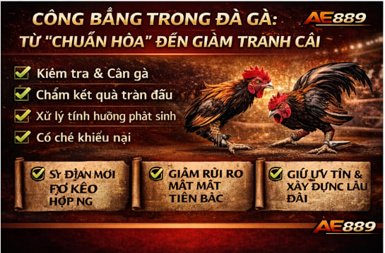luật đá gà mới nhất