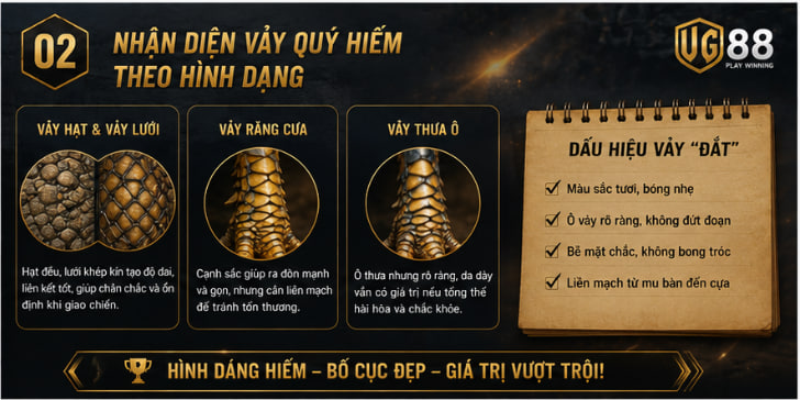 các loại vảy gà quý hiếm